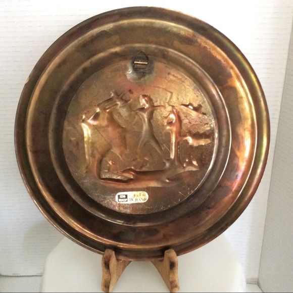 Vintage 🇪🇬 Egyptian handmade wall plate - Picture 3 of 3